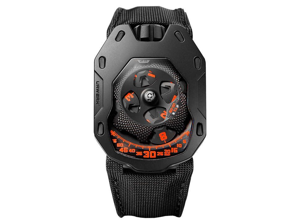 Buy original Urwerk Clockwork Orange  UR-105 TA with Bitcoins!