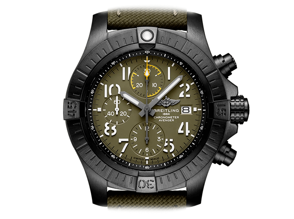 Buy original Breitling Avenger Chronograph Night Mission V13317101L1X1 with Bitcoin!