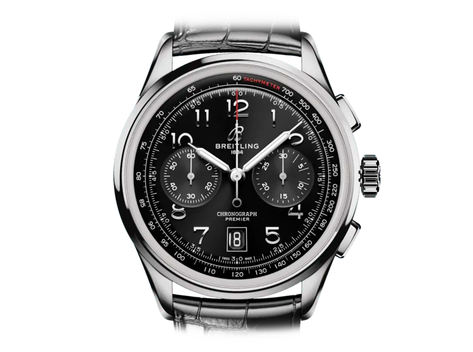 Buy original Breitling Premier B01 Chronograph AB0145221B1P1 with Bitcoin!