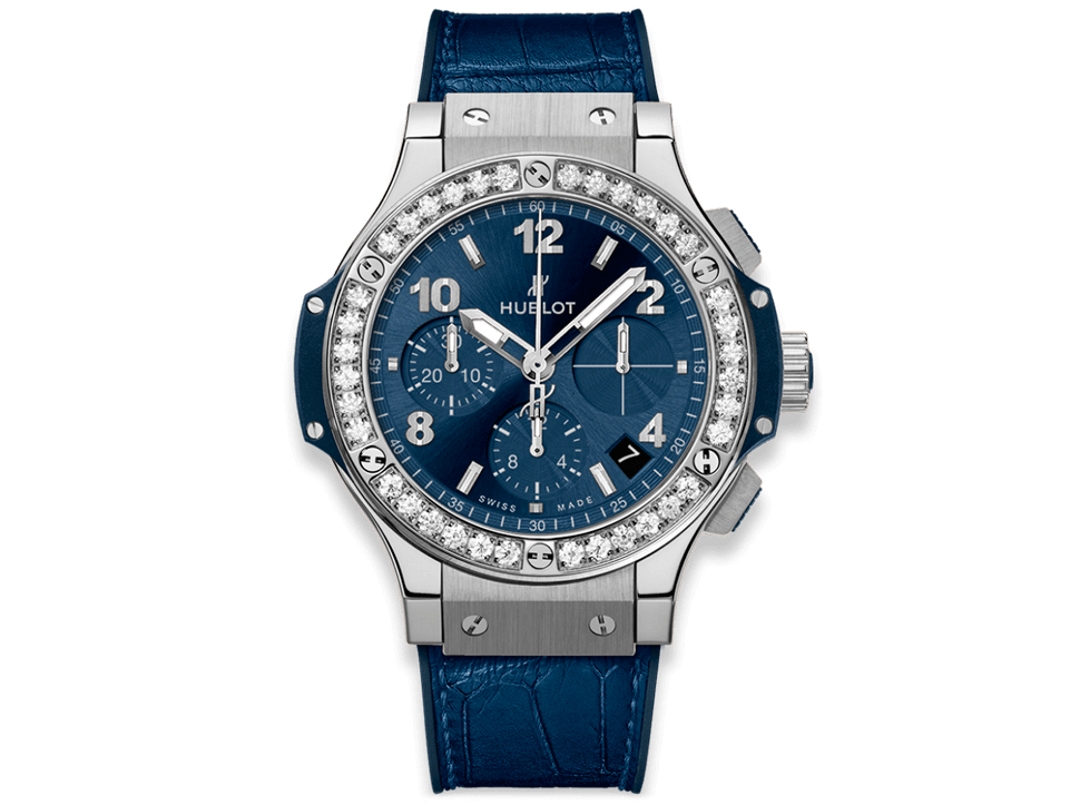 Buy original Hublot Big Bang Steel Blue Diamonds 341.SX.7170.LR.1204 with Bitcoins!