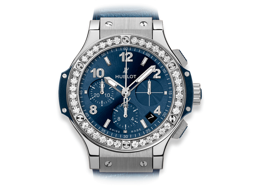 Buy original Hublot Big Bang Steel Blue Diamonds 341.SX.7170.LR.1204 with Bitcoins!