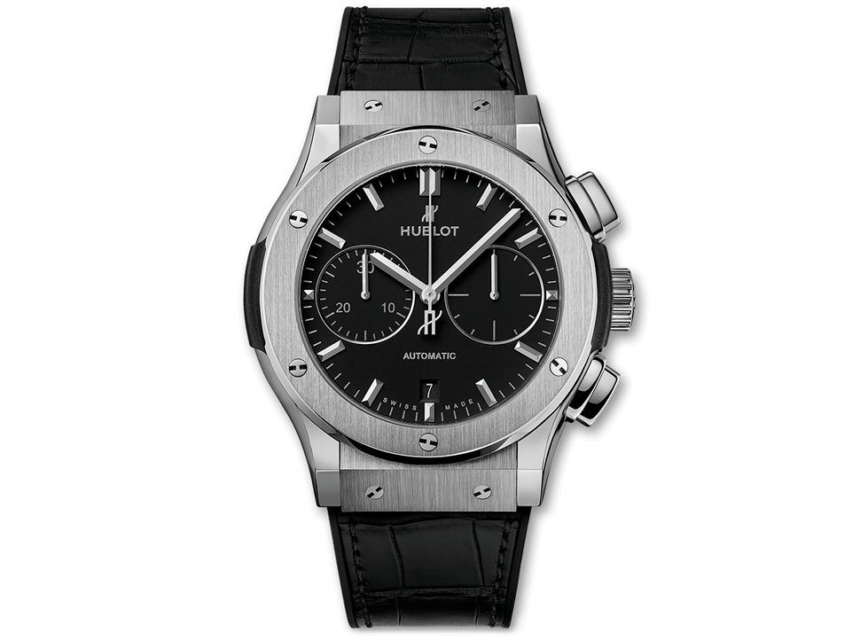 Buy original Hublot CLASSIC FUSION CHRONOGRAPH TITANIUM 521.NX.1171.LR with Bitcoins!