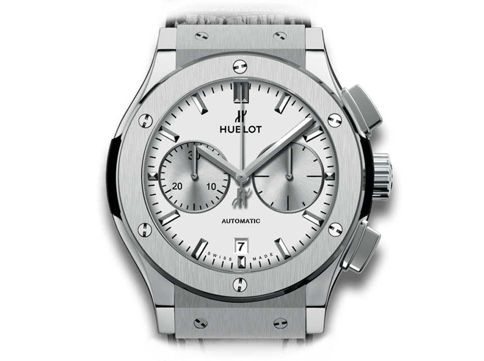 Buy original Hublot Classic Fusion Chronograph Titanium 521.NX.2611.LR with Bitcoins!