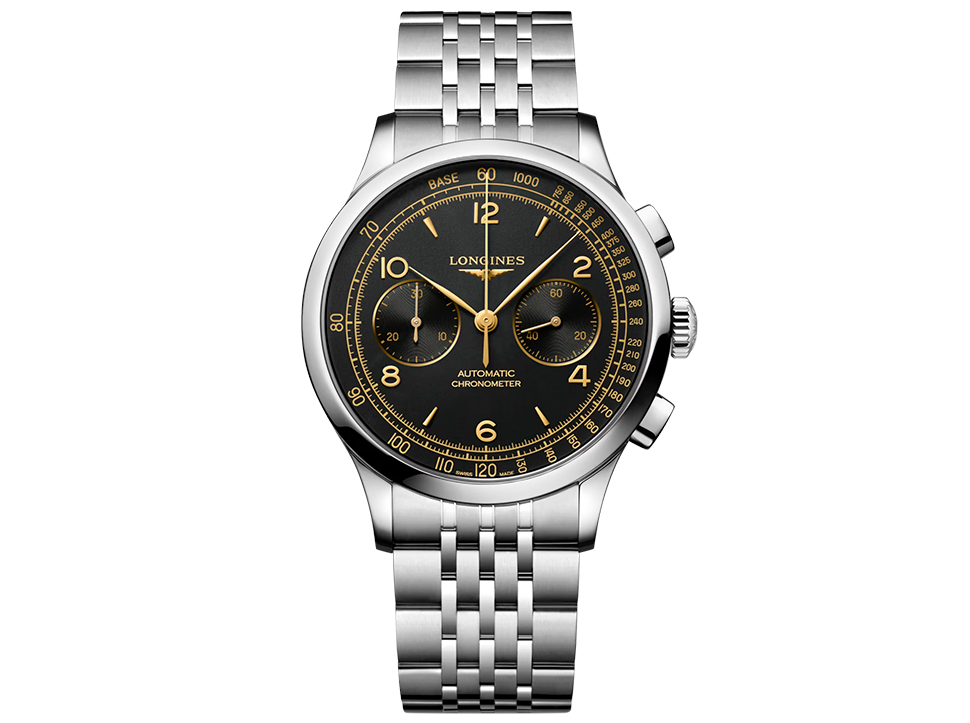 Buy original Longines Record L2.921.4.56.6 with Bitcoin!