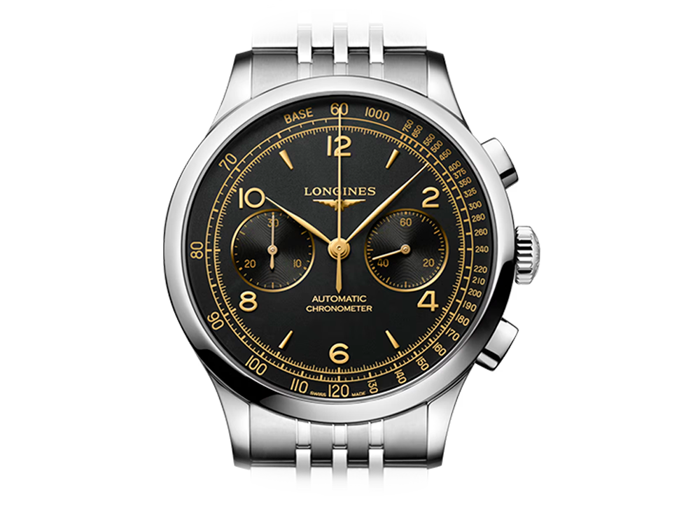 Buy original Longines Record L2.921.4.56.6 with Bitcoin!