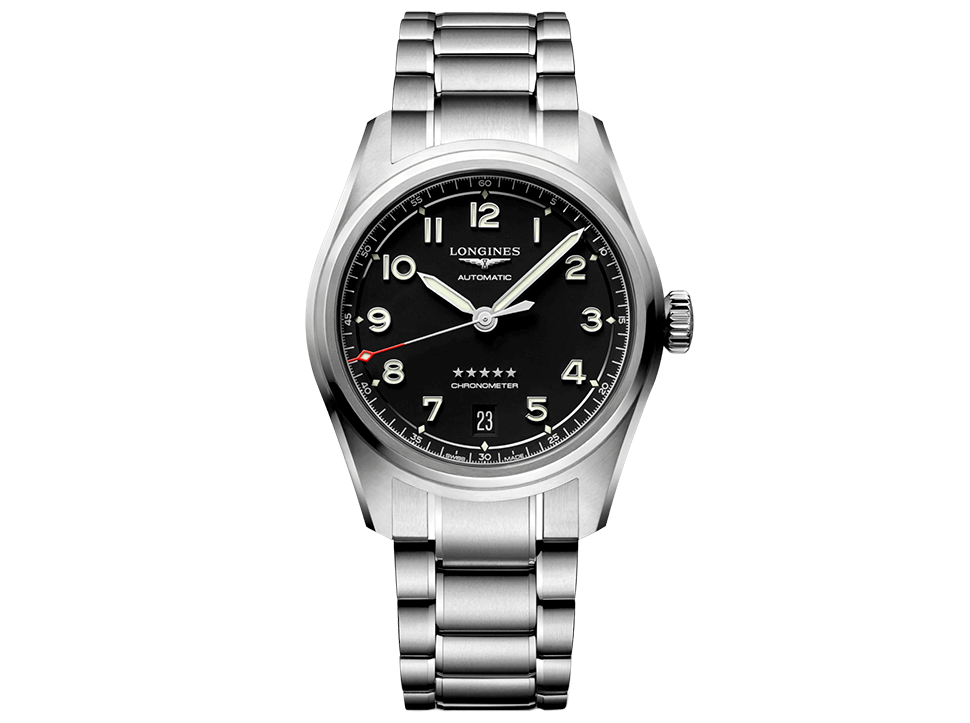 Buy original Longines Spirit L3.410.4.53.6 with Bitcoin!