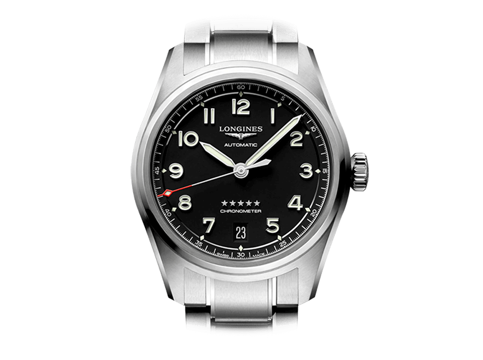 Buy original Longines Spirit L3.410.4.53.6 with Bitcoin!