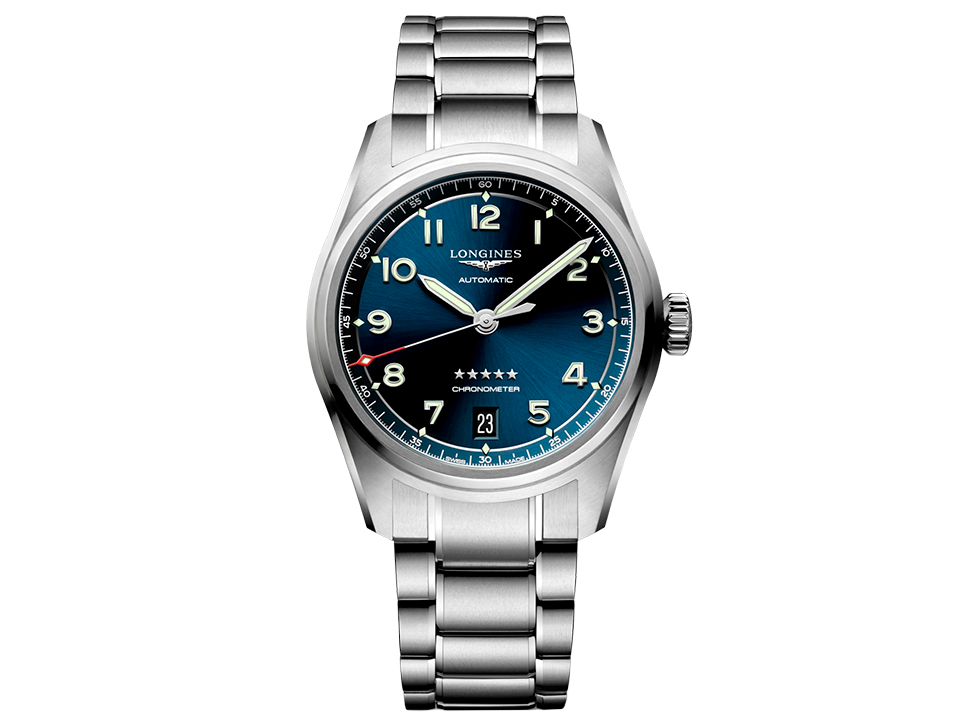 Buy original Longines Spirit L3.410.4.93.6 with Bitcoin!