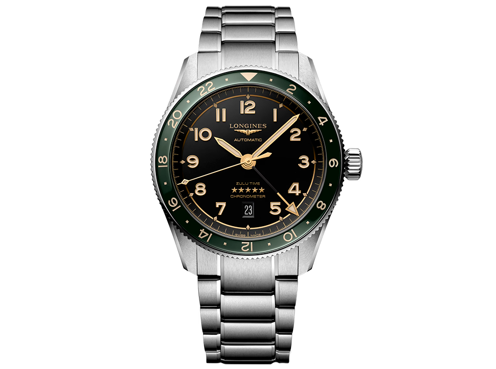 Buy original Longines Spirit L3.812.4.63.6 with Bitcoin!