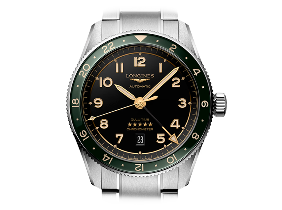 Buy original Longines Spirit L3.812.4.63.6 with Bitcoin!