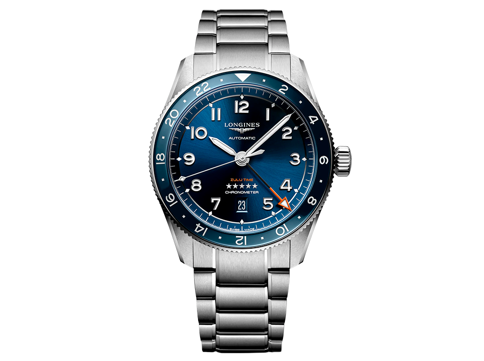 Buy original Longines Spirit L3.812.4.93.6 with Bitcoin!