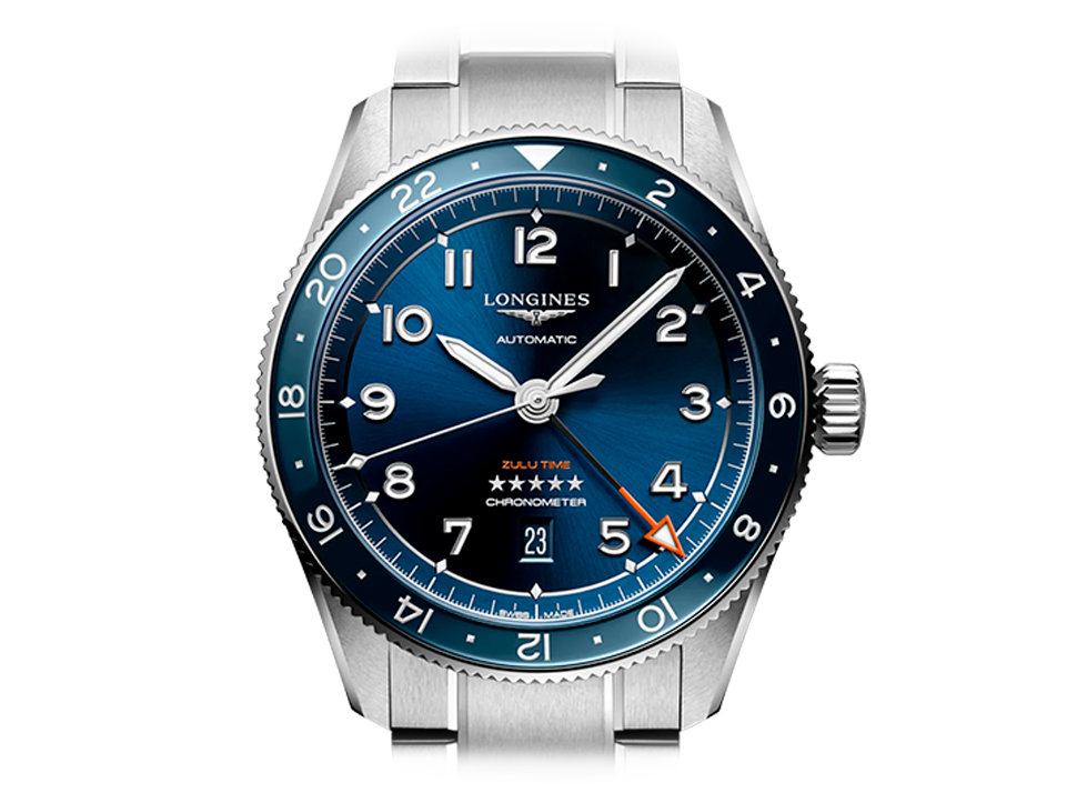 Buy original Longines Spirit L3.812.4.93.6 with Bitcoin!