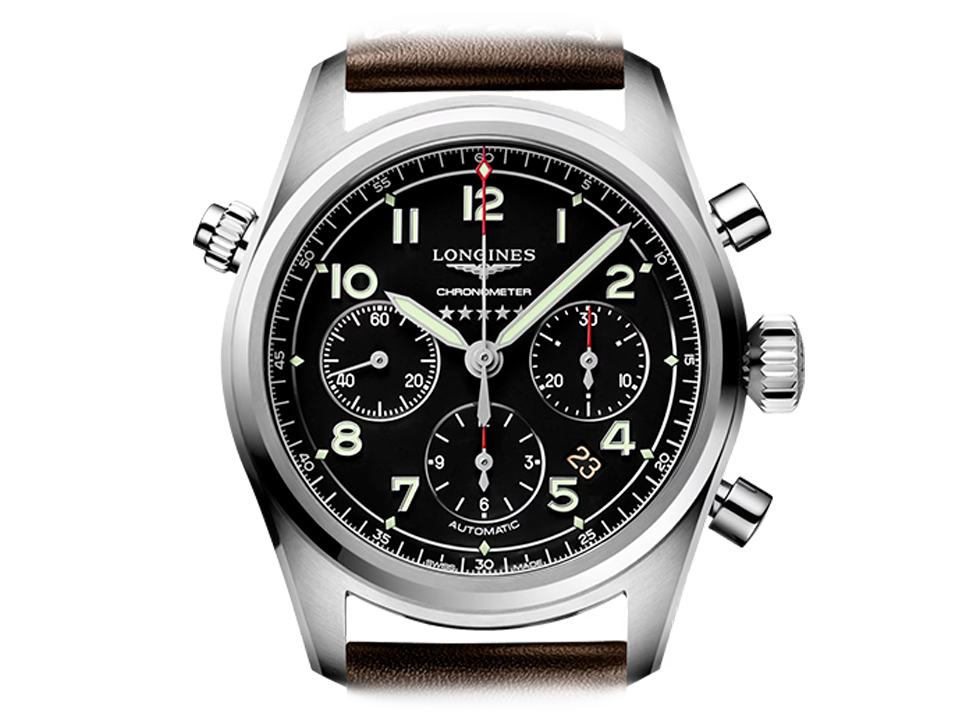 Buy original Longines Spirit L3.820.4.53.0 with Bitcoin!