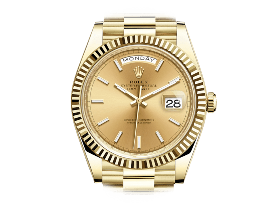 Buy original Rolex DAY-DATE 40 228238 with Bitcoins!