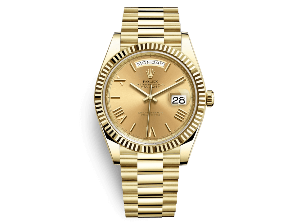 Buy original Rolex DAY-DATE 40 228238 with Bitcoins!