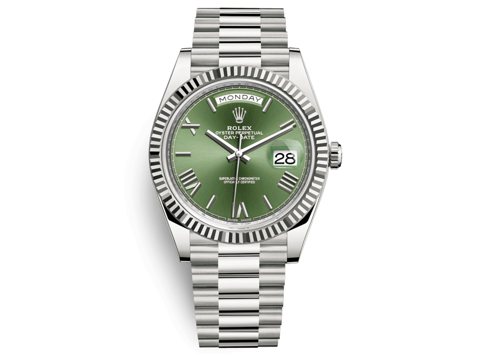 Buy original Rolex DAY-DATE 40 228239-0033 with Bitcoins!