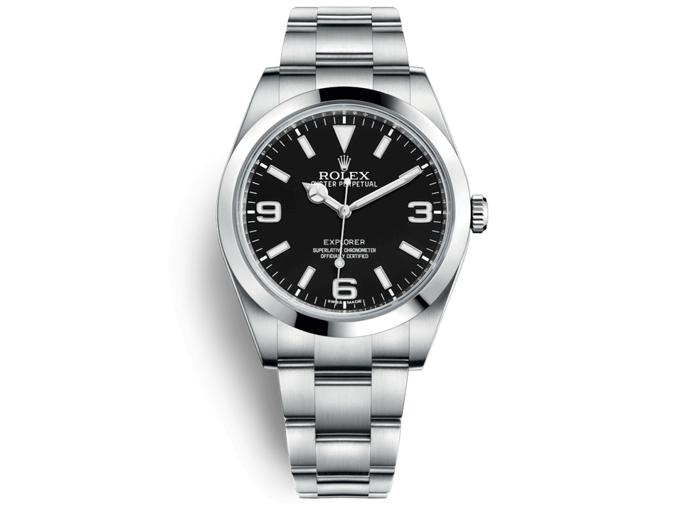 Buy original Rolex EXPLORER 214270 with Bitcoin!