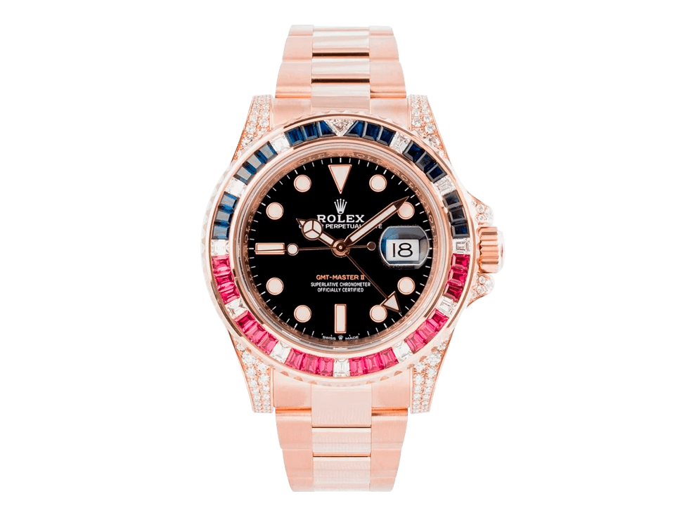 Buy original Rolex GMT-Master II 126755 SARU with Bitcoin!