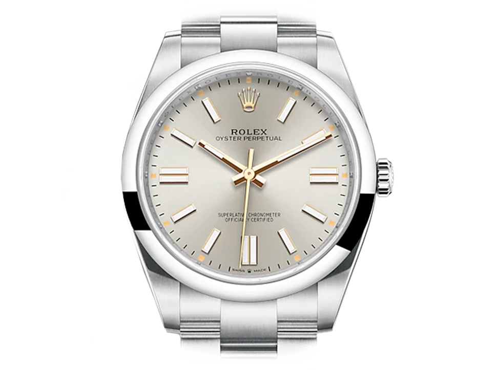 Buy original Rolex Oyster Perpetual m 124300-0001 with Bitcoins!