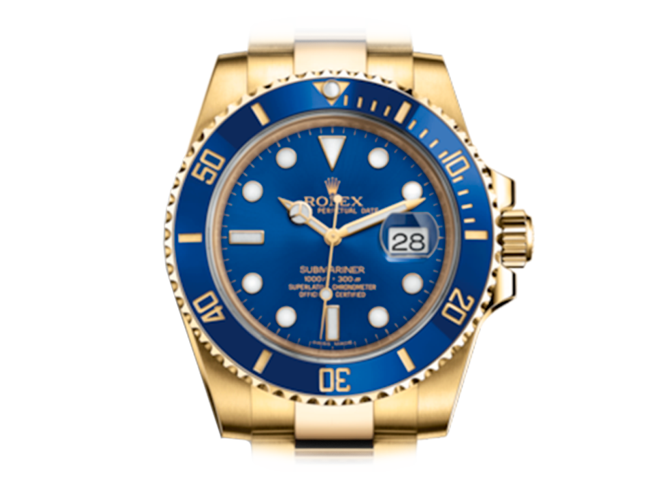 Buy original Rolex Submariner 116618lb with Bitcoin!