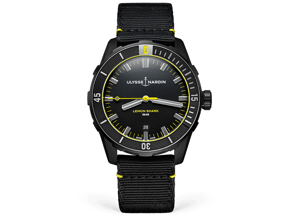 Buy original Ulysse Nardin Diver Lemon Shark 8163-175LE/92 with Bitcoin!