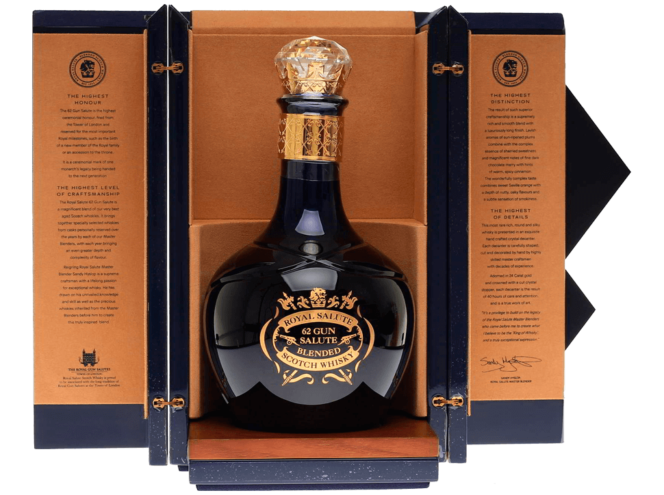 Buy original Whiskey Chivas Regal 62 Royal Gun Salute with Bitcoin!