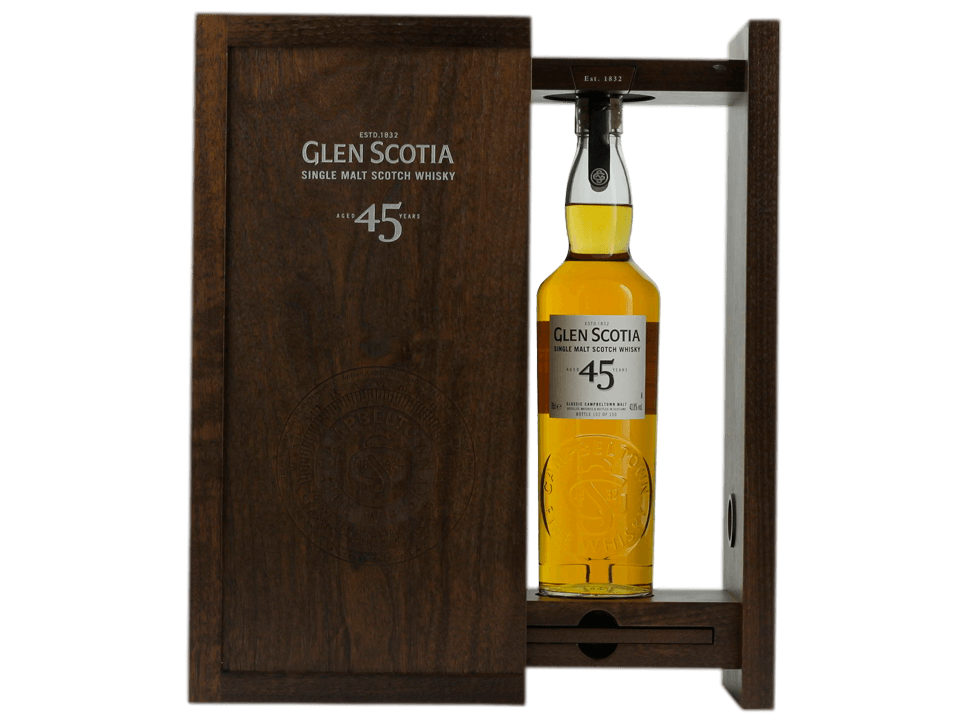 Buy original Whiskey Glen Scotia 45 years with Bitcoin!