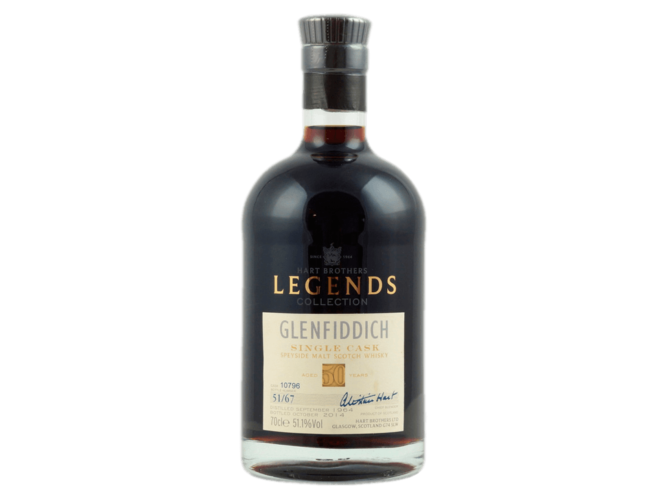 Buy original Whiskey Glenfiddich 50 Years Hart Brothers The Legends  with Bitcoin!