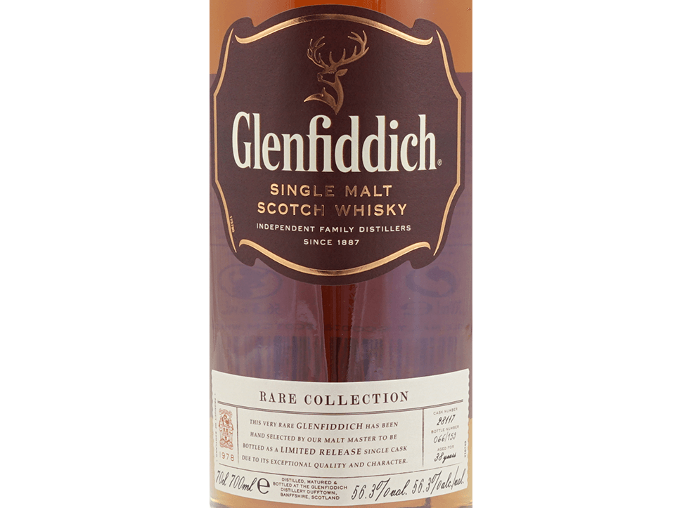 Buy original Whiskey Glenfiddich Rare Collection 1978 38 years with Bitcoin!