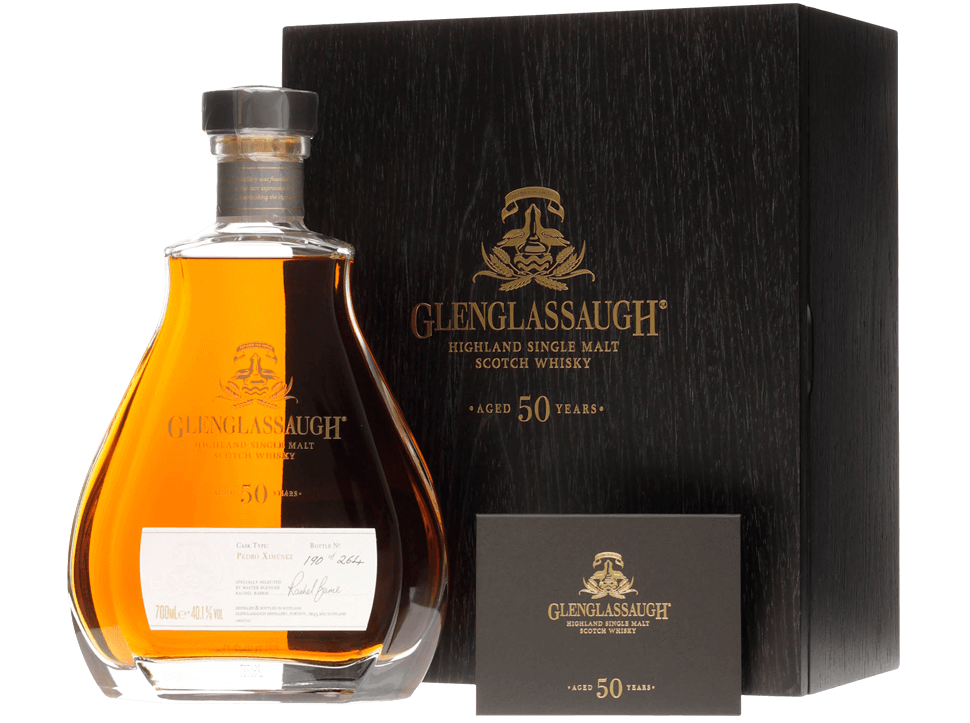 Buy original Whiskey Glenglassaugh 50 Years 2021 with Bitcoin!