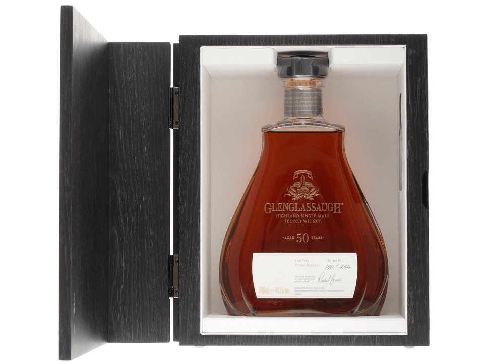 Buy original Whiskey Glenglassaugh 50 Years 2021 with Bitcoin!