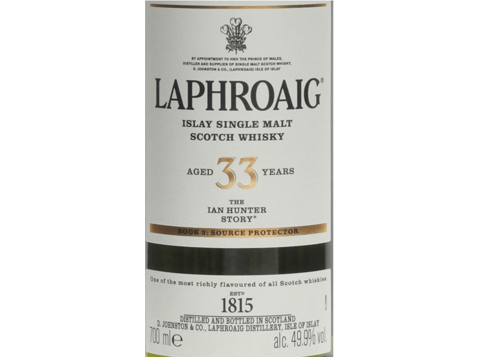 Buy original Whiskey Laphroaig The Ian Hunter Series #3 33 years with Bitcoin!