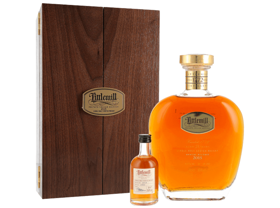 Buy original Whiskey Littlemill 25 YO Single Malt with Bitcoin!