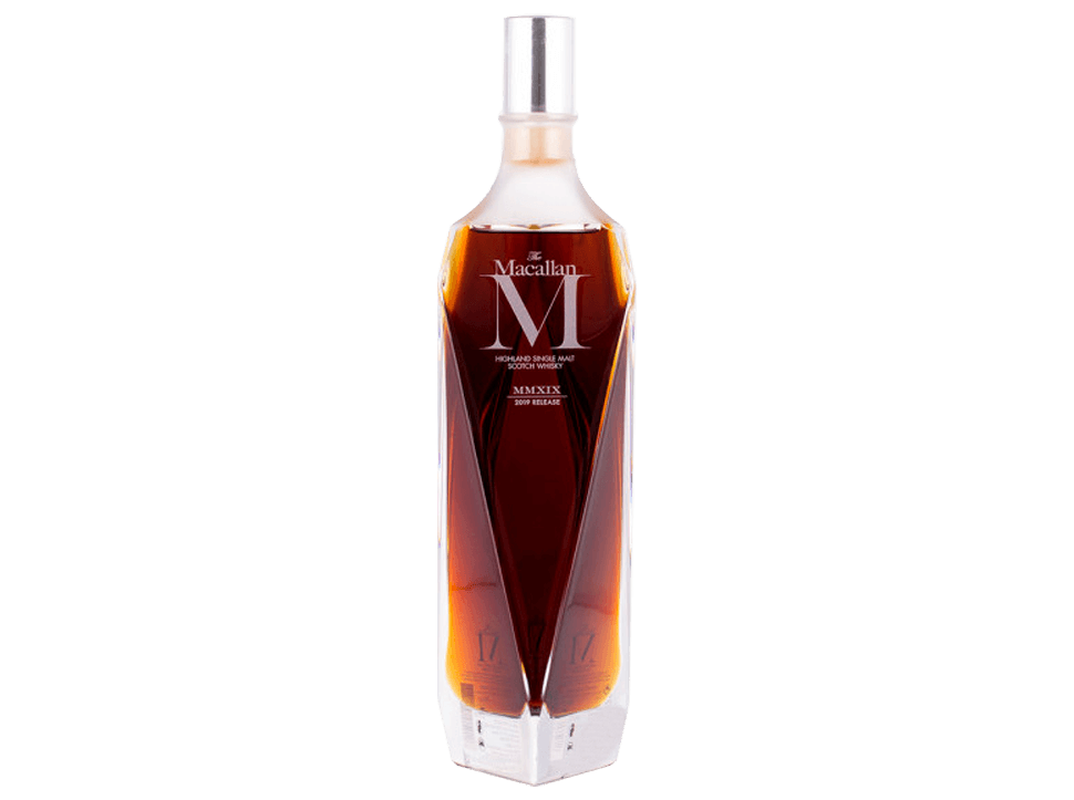 Buy original Whiskey Macallan M Decanter Release 2019 MMXIX with Bitcoin!