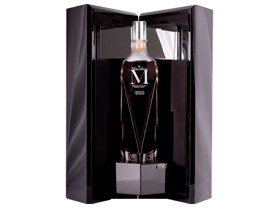 Buy original Whiskey Macallan M Decanter Release 2019 MMXIX with Bitcoin!