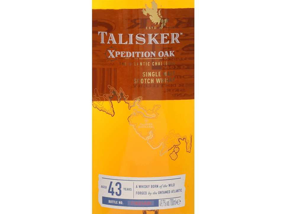 Buy original Whiskey Talisker 43 years Xpedition Oak with Bitcoin!