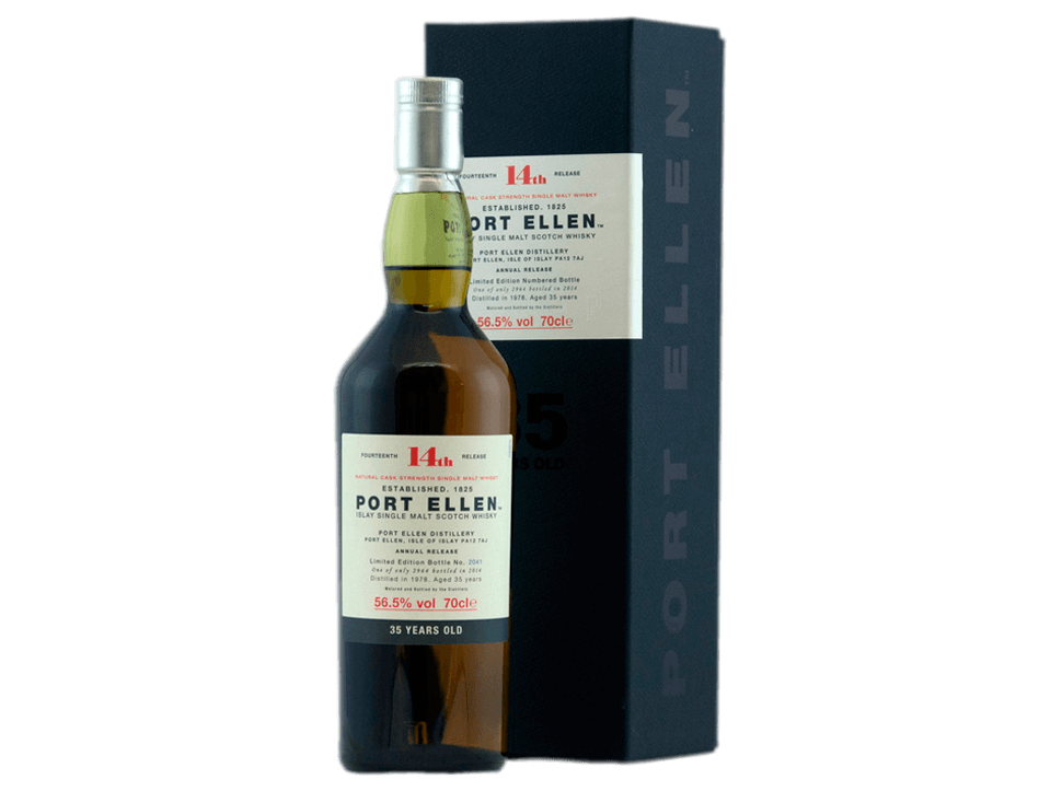 Buy original Whiskey Port Ellen 14th Release 34 years with Bitcoin!