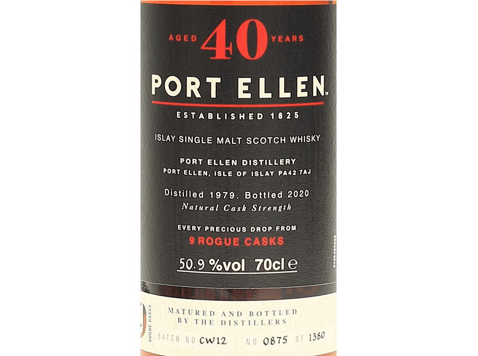 Buy original Whiskey Port Ellen 40 Years Islay Single Malt with Bitcoin!