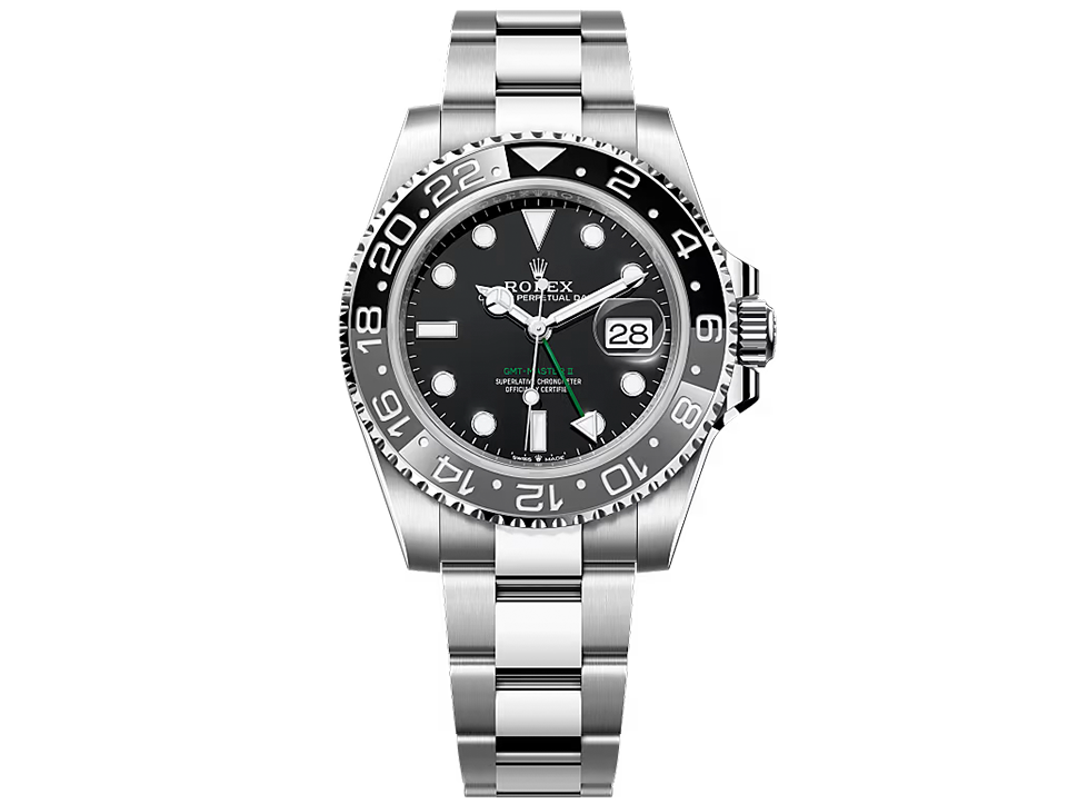 Buy original Rolex GMT-MASTER II m 126710grnr-0004 with Bitcoins!