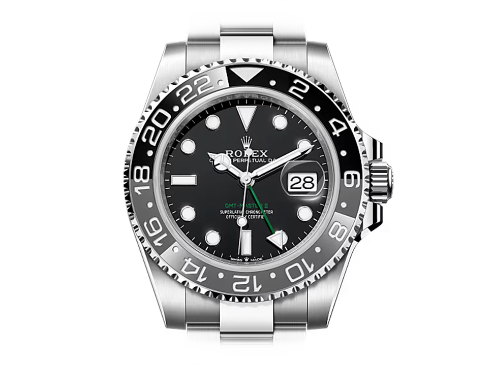 Buy original Rolex GMT-MASTER II m 126710grnr-0004 with Bitcoins!