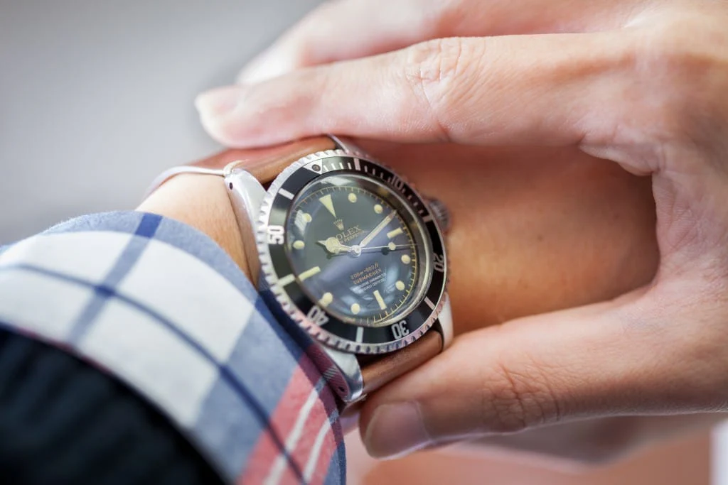 A vintage Submariner ref. 5512 with a gilt dial.