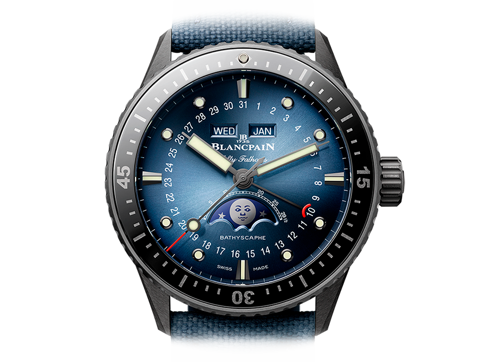 Buy original Blancpain Fifty Fathoms Bathyscaphe 5054 0140 O52A with Bitcoins!