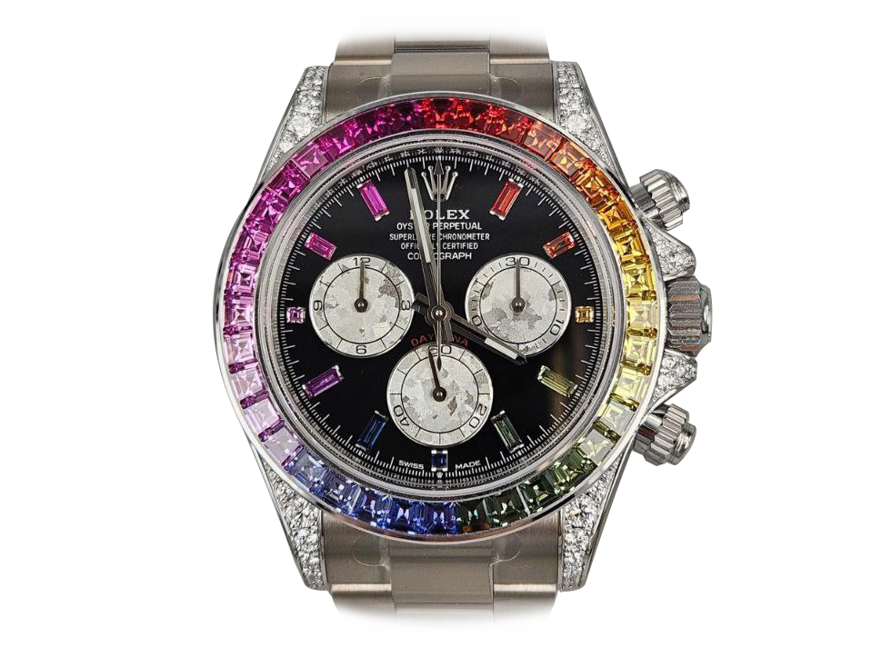 Buy original Rolex Daytona RAINBOW 126599RBOW with Bitcoins!