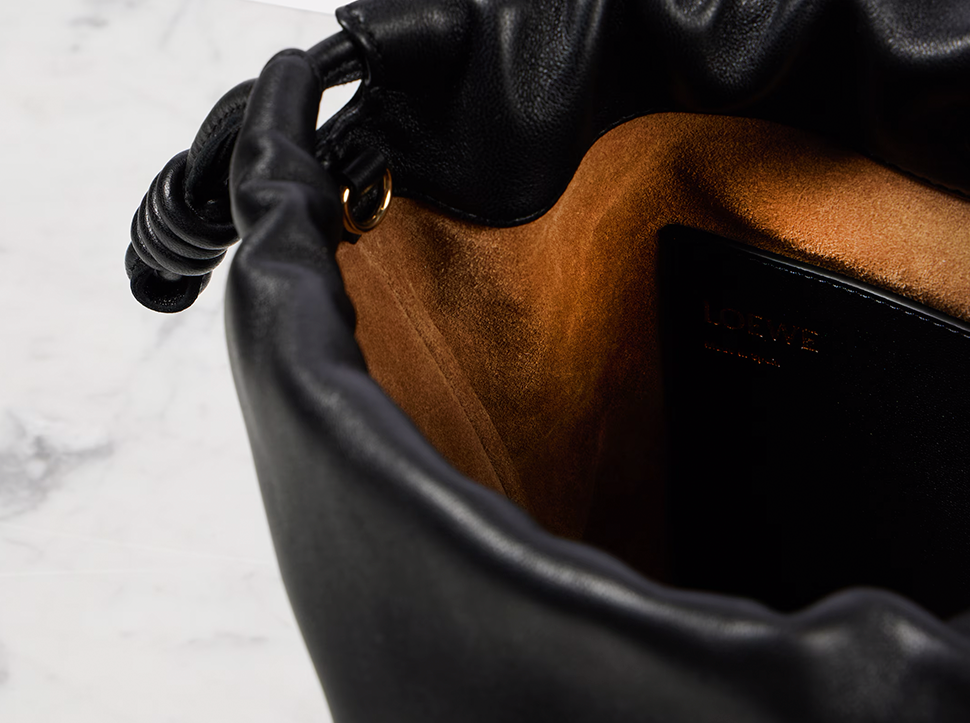 Buy original Loewe Flamenco Small leather bucket bag with Bitcoins!