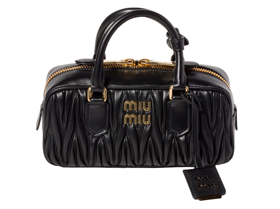 Buy original Miu Miu Arcadie bag black with Bitcoins!