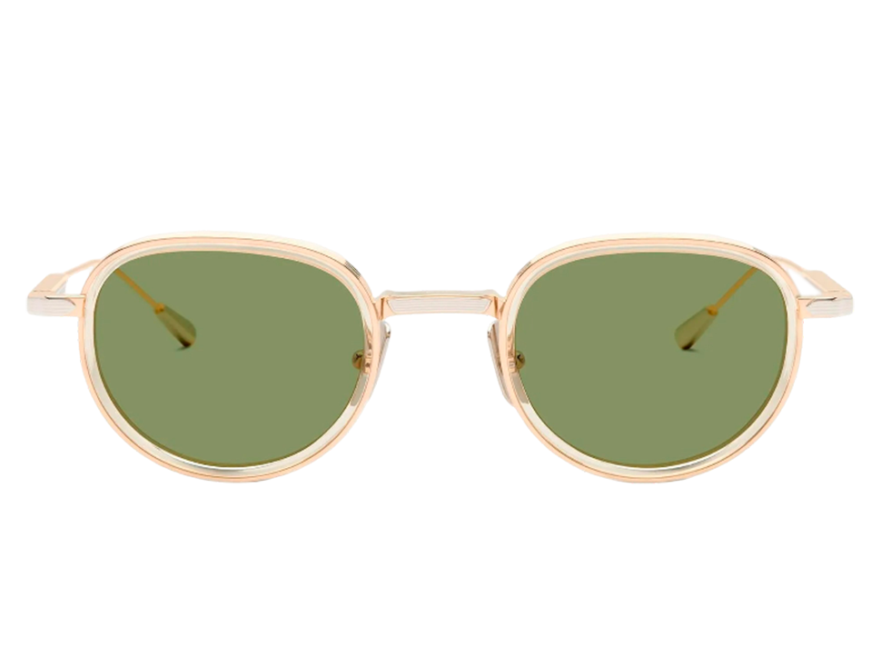 Buy original Lunetterie Générale Panache oval-frame sunglasses with Bitcoins!