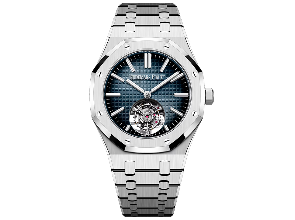 Buy original audemars piguet Royal Oak Selfwinding Flying Tourbillon 26730ST.OO.1320ST.02 with Bitcoin!