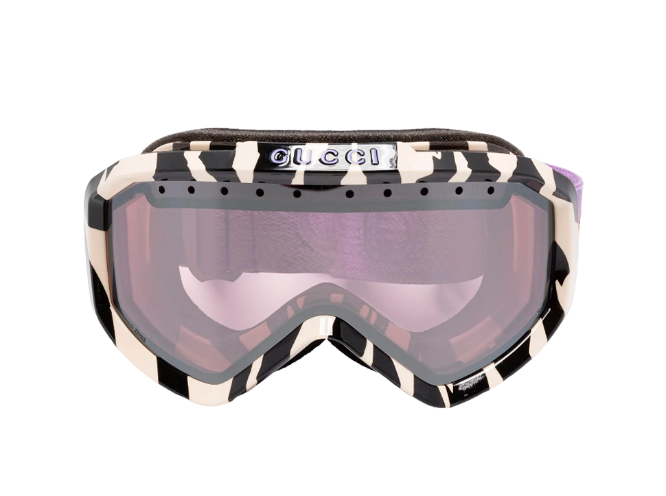 BitDials Gucci Eyewear zebra-print ski goggles -buy-with-bitcoin