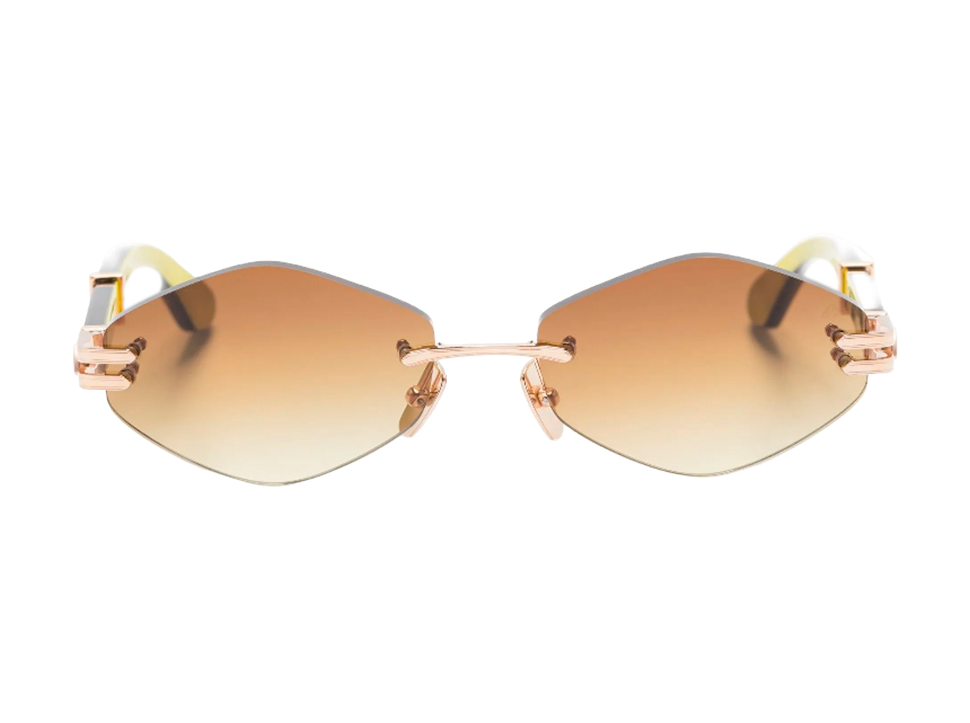 BitDials Maybach eyewear geometric-frame rimless sunglasses -buy-with-bitcoin